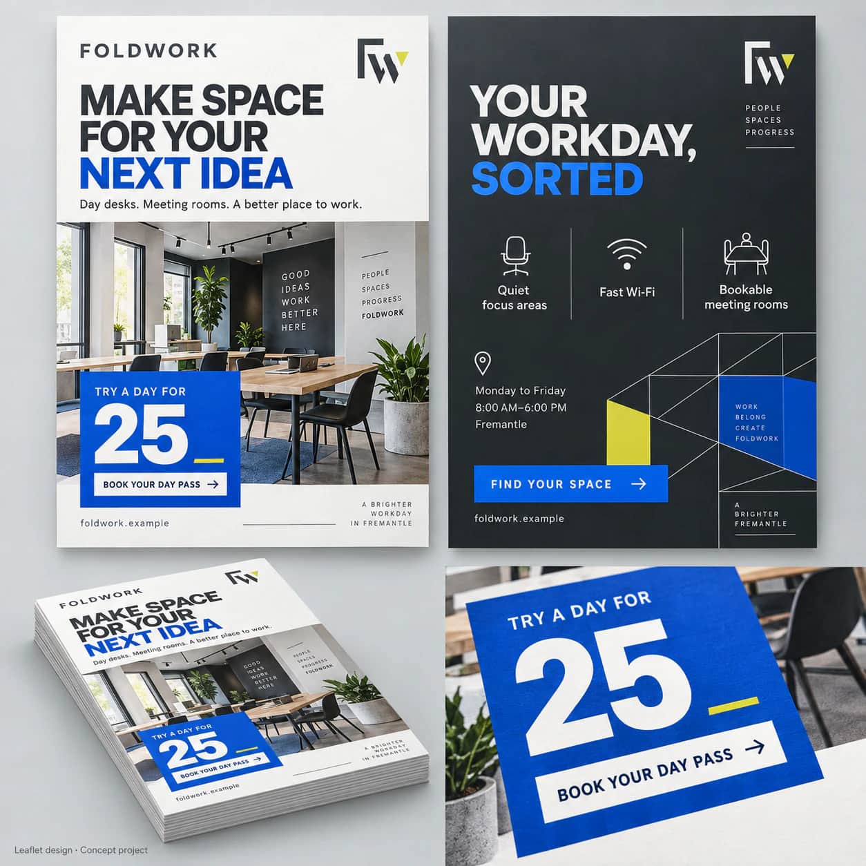 Leaflet Design portfolio example 2