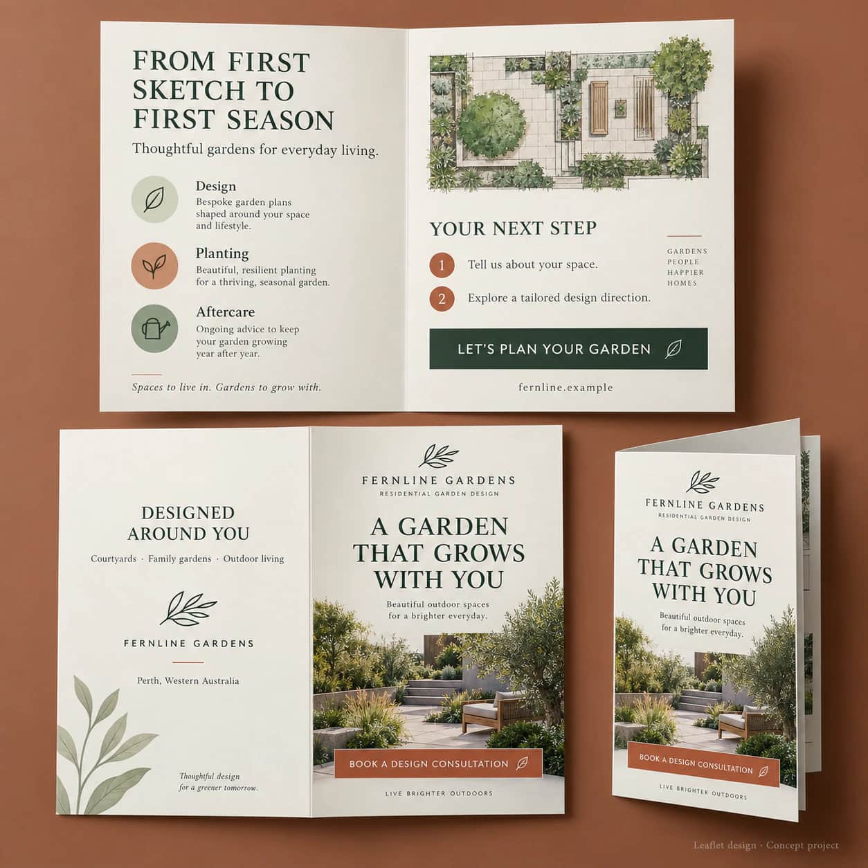Leaflet Design portfolio example 3