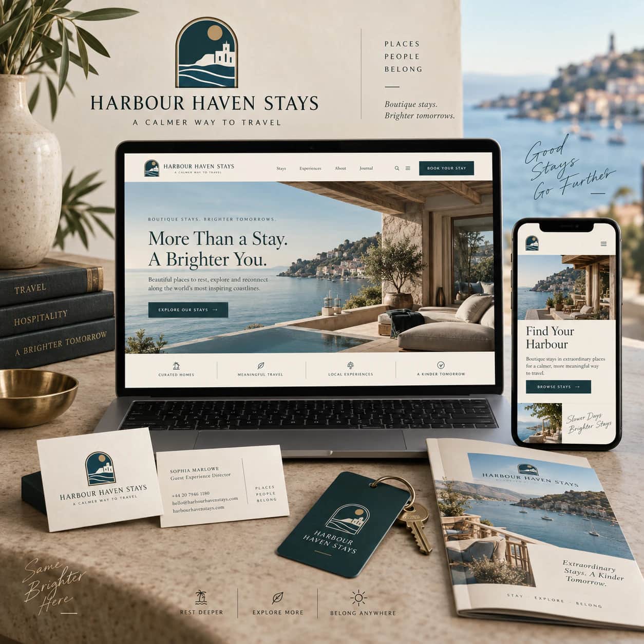 Logo + Website Launch Pack portfolio example 2