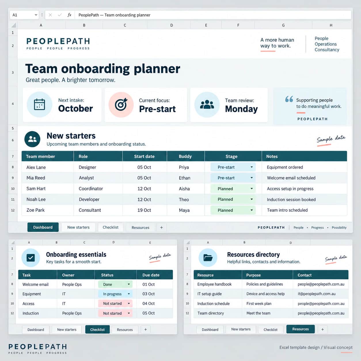 Microsoft Excel Template Design portfolio example 5