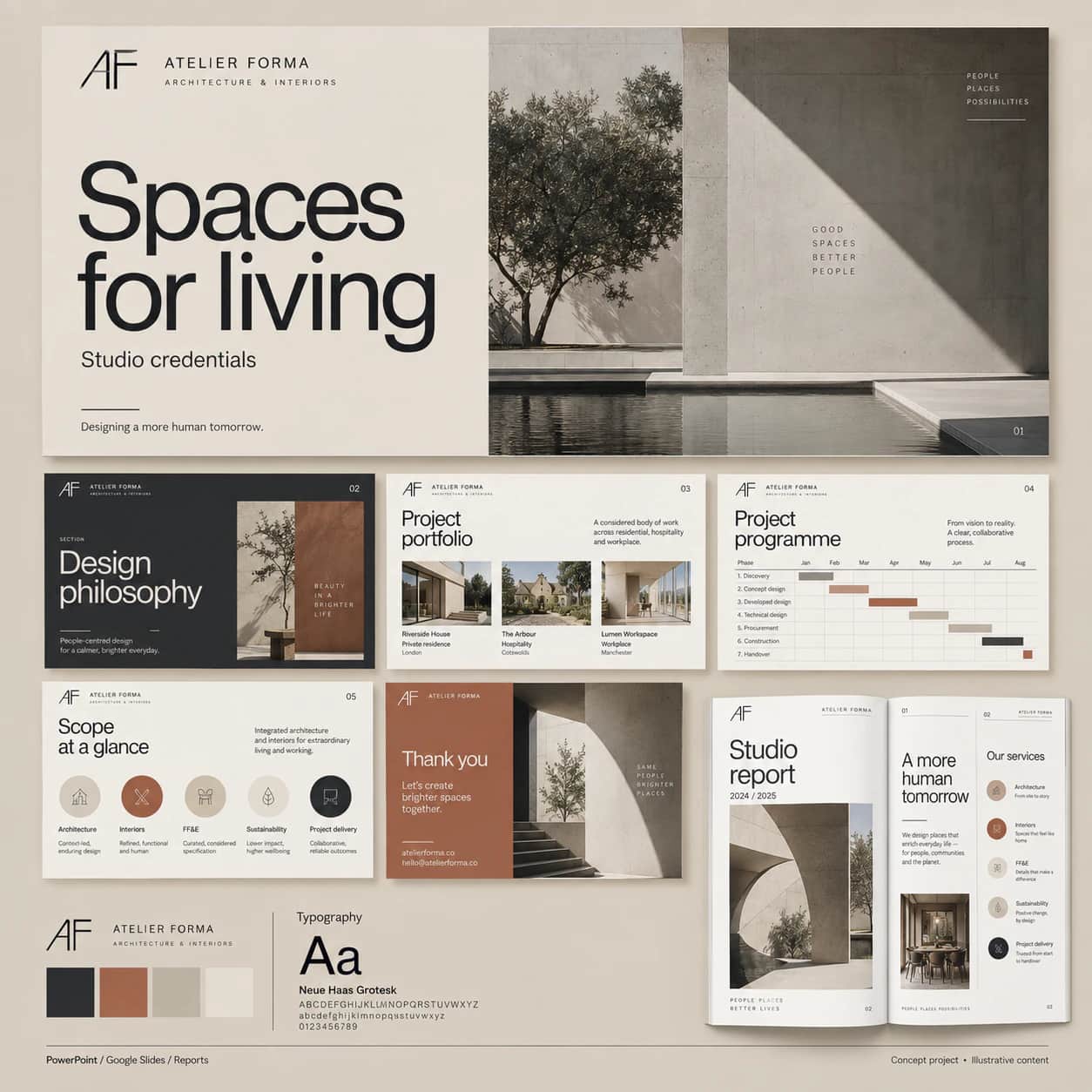 Presentation & Report Templates portfolio example 4
