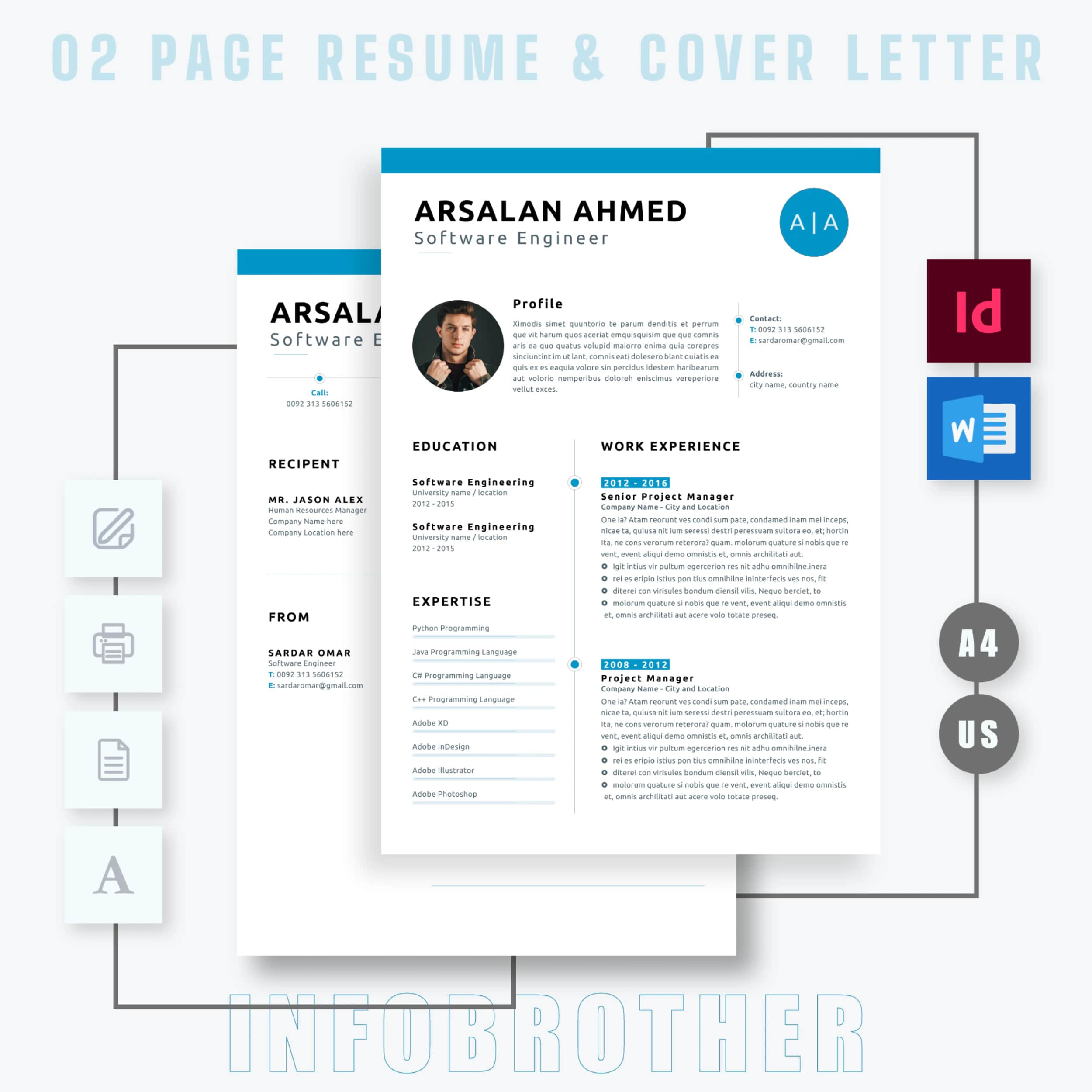 Resume / CV Writing portfolio example 1