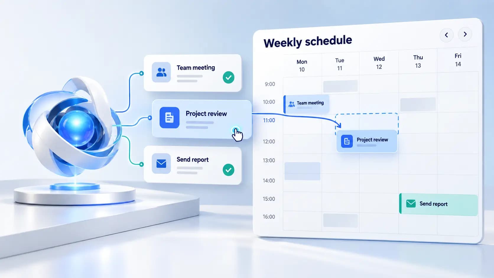 AI agent workflow illustration