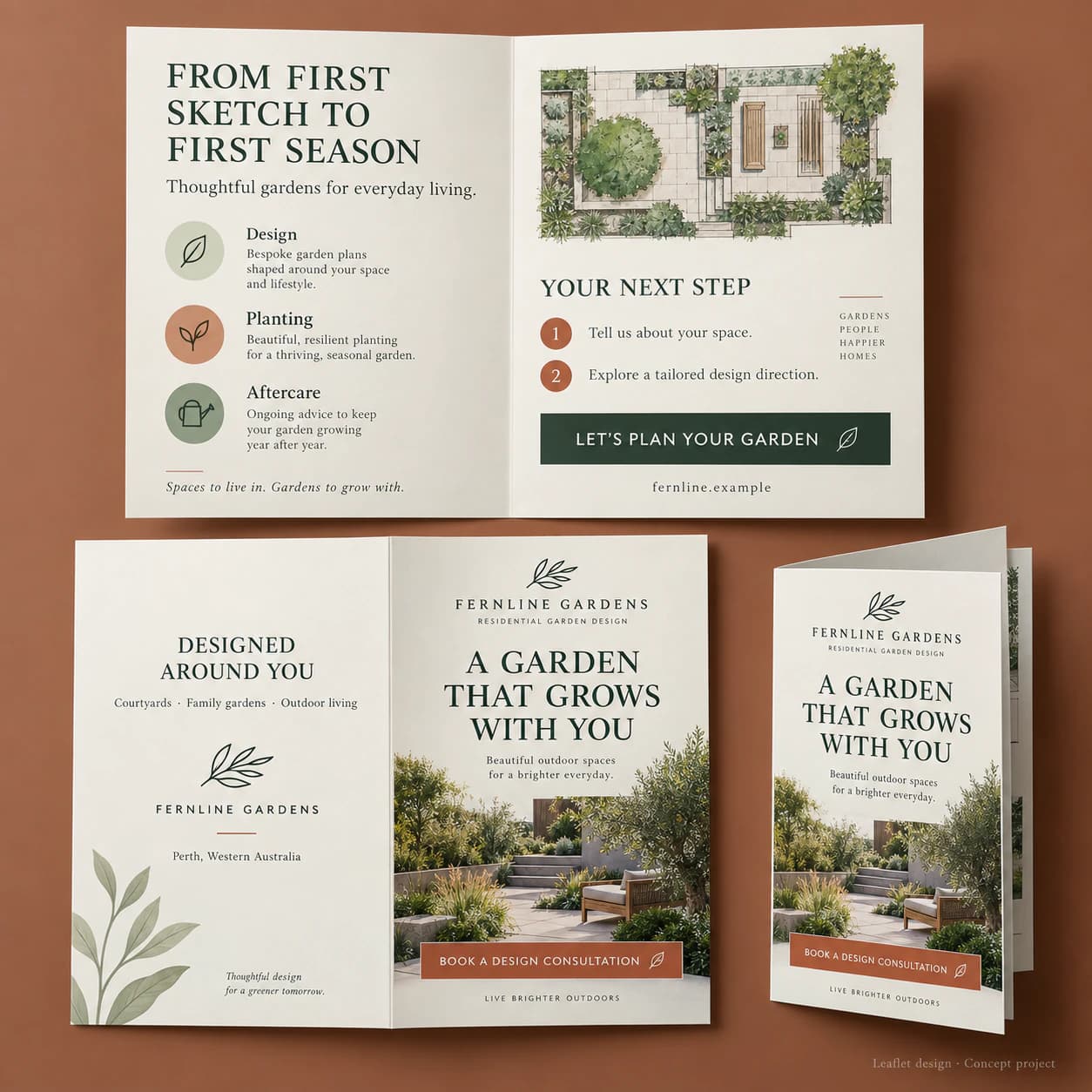 Leaflet Design portfolio example 3