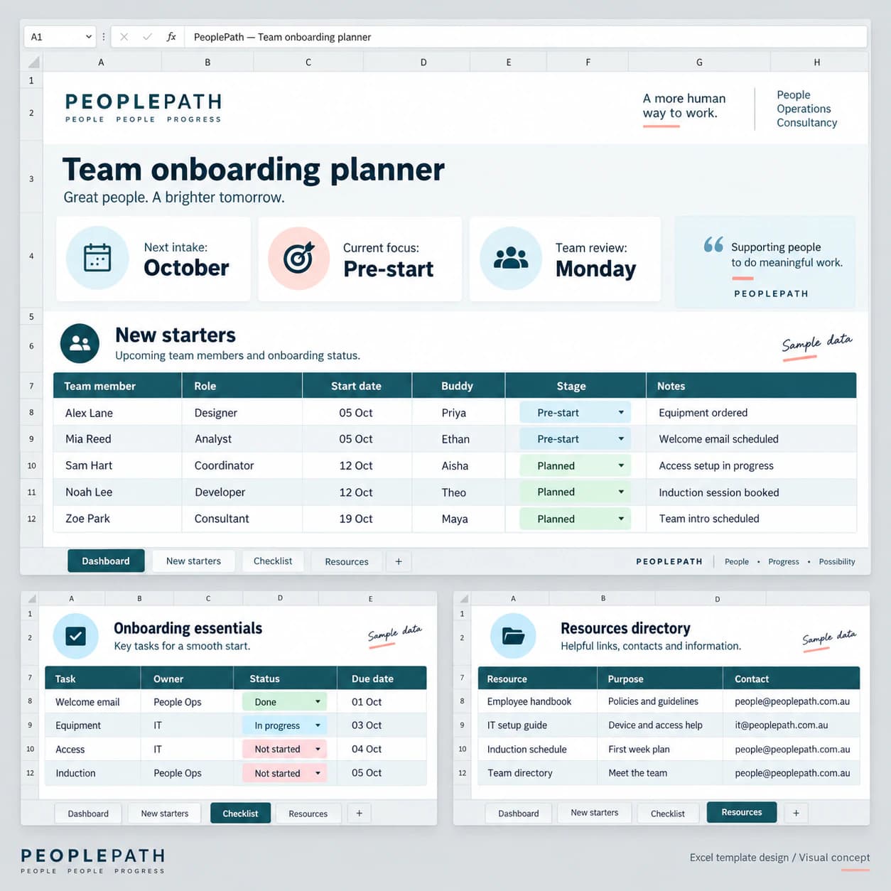 Microsoft Excel Template Design portfolio example 5