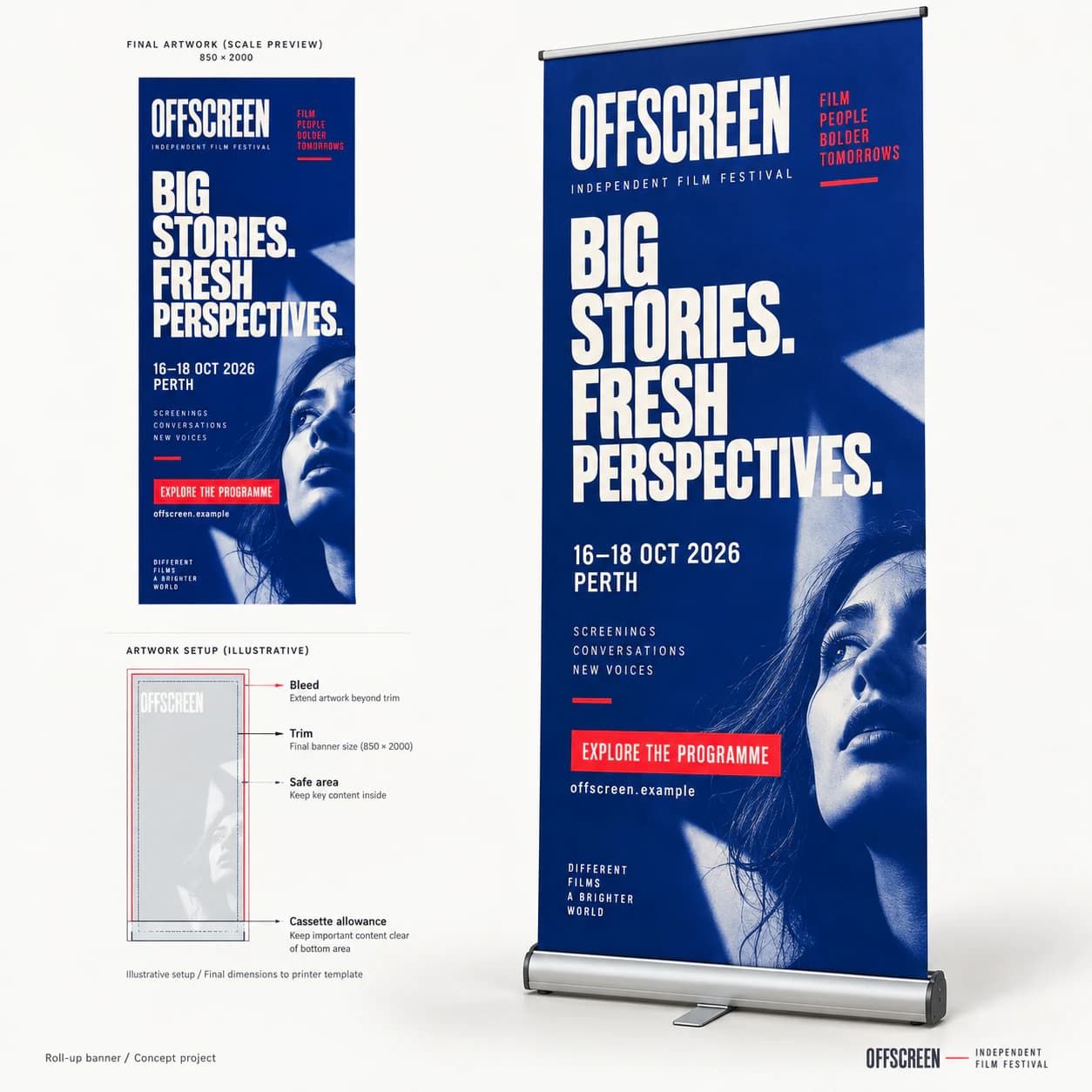 Roll-Up Banner Design portfolio example 2