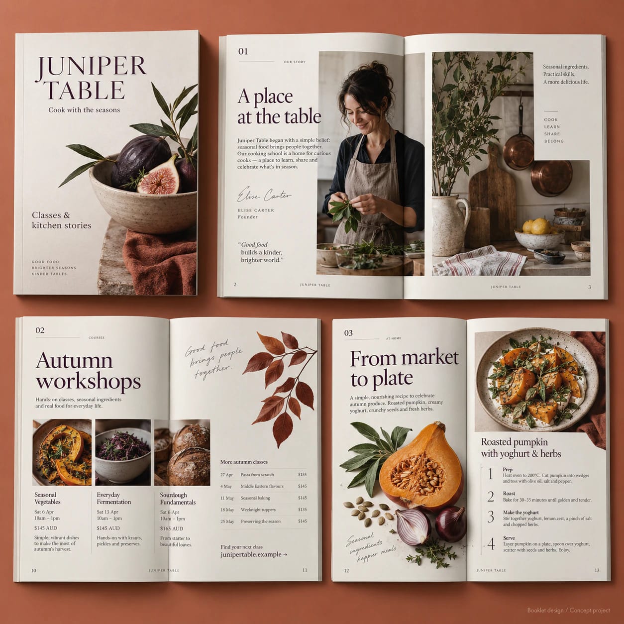 Booklet Design portfolio example 1
