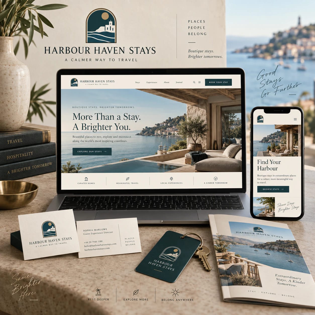 Logo + Website Launch Pack portfolio example 2
