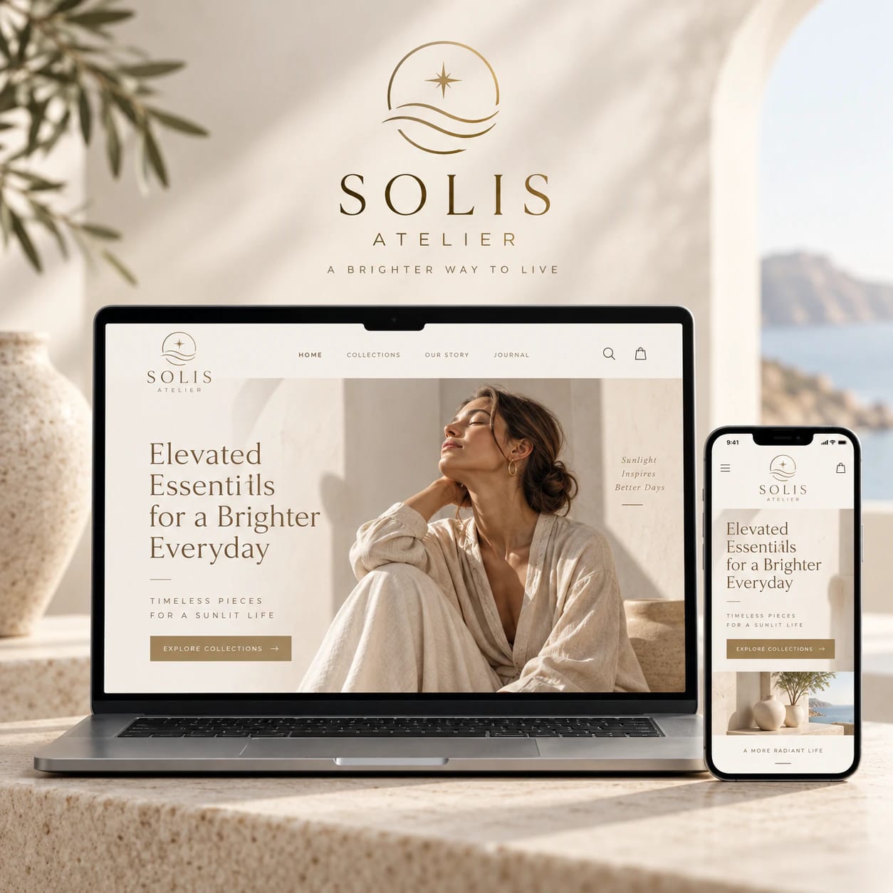 Logo + Website Launch Pack portfolio example 4