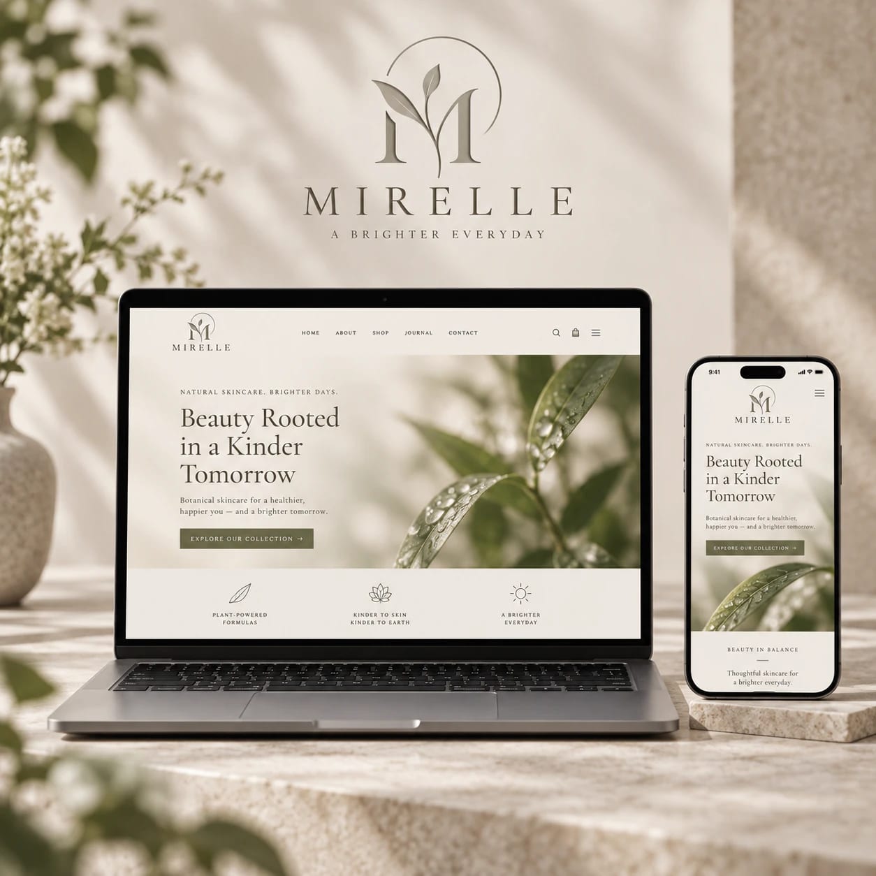 Logo + Website Launch Pack portfolio example 6