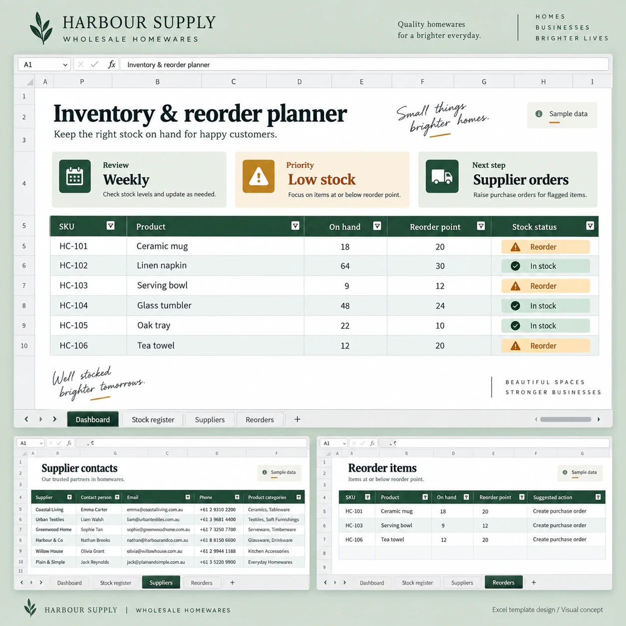 Microsoft Excel Template Design portfolio example 4
