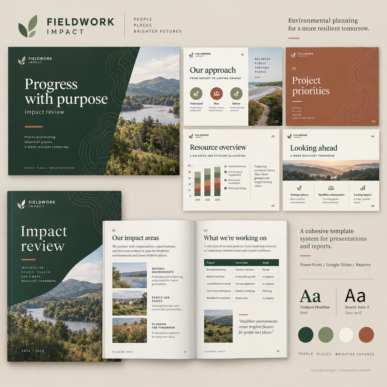 Presentation & Report Templates portfolio example 1